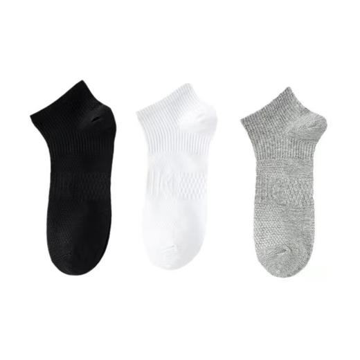 夏日防臭防汗袜6双礼盒装/均码/黑白灰各2双 商品图1