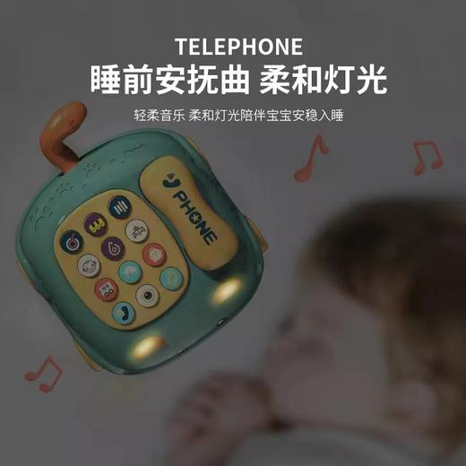 儿童玩具仿真电话机座机男女宝宝音乐益智早教0-1岁12个月 商品图3
