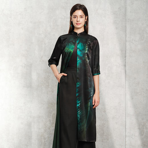 TANGY Collection天意精品2024夏季新品真丝女士衬衫连衣裙 商品图4