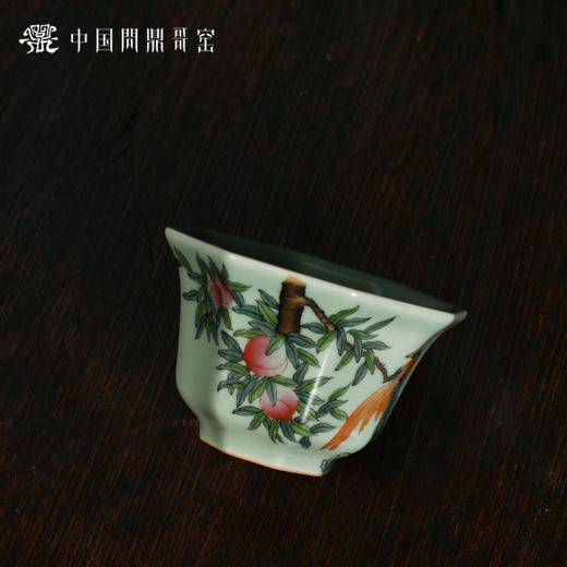 问鼎哥窑豆青八方杯（绶带双栖） 商品图1