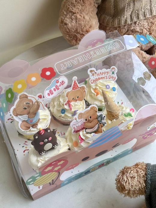 小熊纸杯cupcake蛋糕，莓果夹心 商品图4