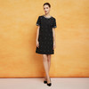 PF8B9斯尔丽24新款H型气质小香短袖撞色全身镶钻经典显瘦连衣裙 商品缩略图3