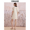 VIMAGE纬漫纪夏季新款镂空钩花高腰直筒连衣裙V2107747 商品缩略图4