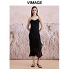 VIMAGE纬漫纪夏新款气质高级感露背吊带修身性感连衣裙V2177709 商品缩略图3