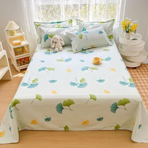 【E】全棉小清新夏季老粗布凉席纯棉床单被单透气亲肤棉麻凉席三件套 商品图5