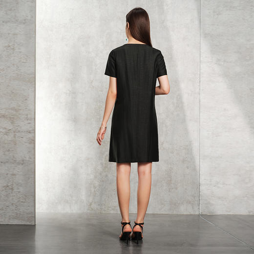 TANGY Collection天意精品2024夏季新品茛绸香云纱女士衬衫连衣裙 商品图2