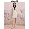 VIMAGE纬漫纪夏季新款镂空钩花高腰直筒连衣裙V2107747 商品缩略图0