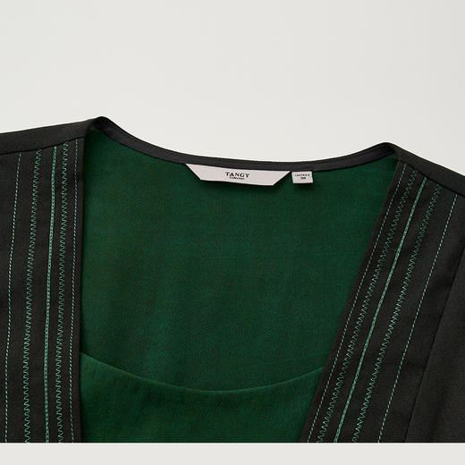 TANGY Collection天意精品2024夏季新品茛绸香云纱女士T恤 商品图3