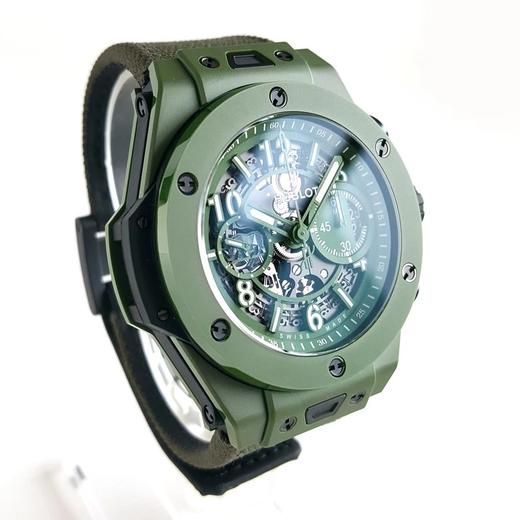 【99新】HUBLOT宇舶BIG BANG系列绿色陶瓷绿色钛金属45MM日期显示计时自动机械机芯男表 270821TJ18 商品图1