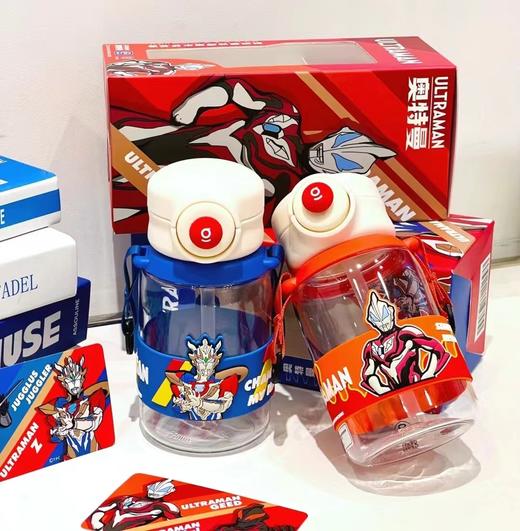 GERM奥特曼追光者儿童水杯壶550ml  耐高温tritan 材质进kou母婴级 耐磨耐摔  自动排气防喷溅 夏季上学专用 小男孩幼儿园六一儿童节礼物杯子 商品图0