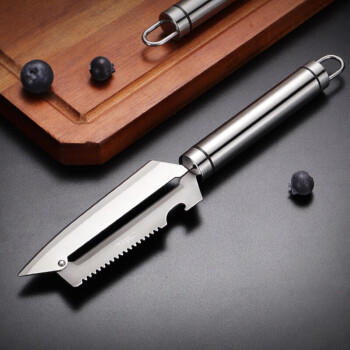 奥美优 不锈钢削皮刀 创意多功能瓜果刨削皮器鱼鳞刀 AMY1122 /厨具 /刀剪菜板 /瓜果刀/刨 商品图2