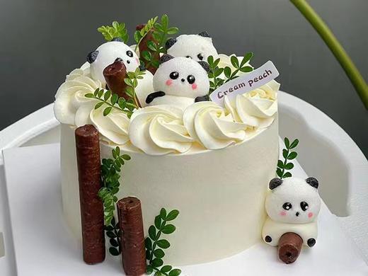 可爱熊猫生日蛋糕 商品图0