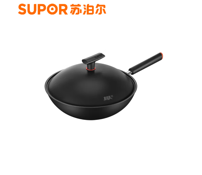 苏泊尔（SUPOR）有钛铁不粘无涂层精铁炒锅HC32YT1
