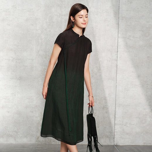 TANGY Collection天意精品2024夏季新品莨绸香云纱女士衬衫 商品图4