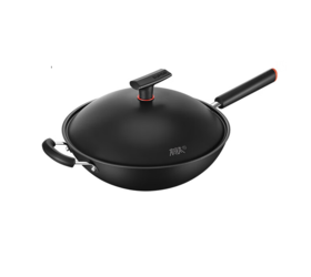 苏泊尔（SUPOR）有钛铁不粘无涂层精铁炒锅HC34YT1带付柄