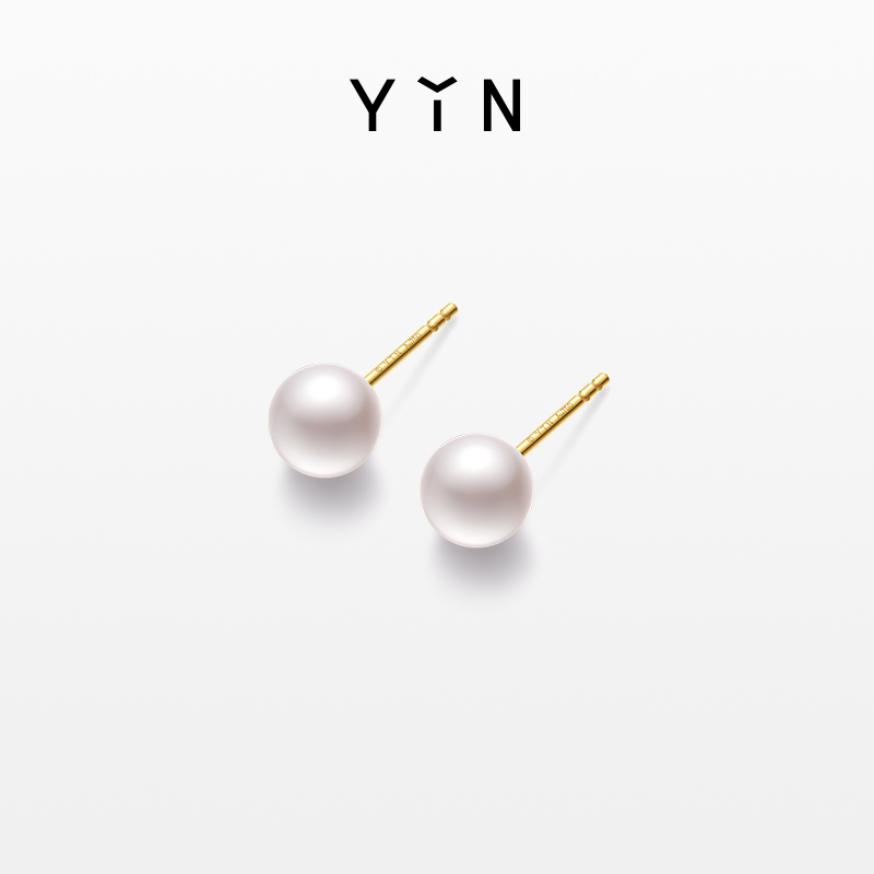 「莹」珍珠耳钉4/6/8mm