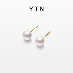 「莹」珍珠耳钉4/6/8mm