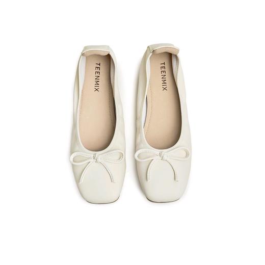 2楼天美意蝴蝶结浅口单鞋经典百搭女休闲鞋BG961CQ3 商品图1