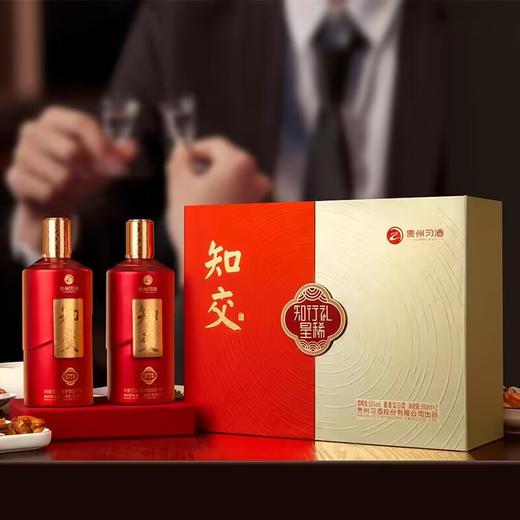 习酒 知交 知行礼 星稀礼盒 酱香型白酒 53度 500ml*2 礼盒装 商品图0