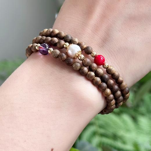 越南白奇楠沉香 手串和戒指 商品图0