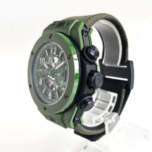 【99新】HUBLOT宇舶BIG BANG系列绿色陶瓷绿色钛金属45MM日期显示计时自动机械机芯男表 270821TJ18 商品图3