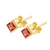 「垠」红色包镶石榴石耳钉 商品缩略图4