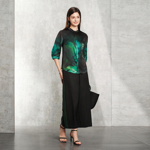 TANGY Collection天意精品2024夏季新品茛绸香云纱女士休闲裤 商品图4