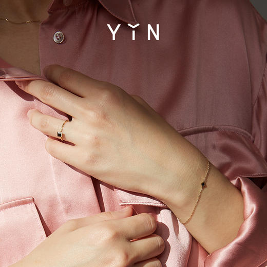 「垠」黑色包镶玛瑙戒指 商品图2