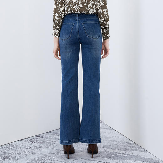 EITIE爱特爱秋季新款时尚通勤休闲显瘦百搭牛仔裤7505201 商品图4