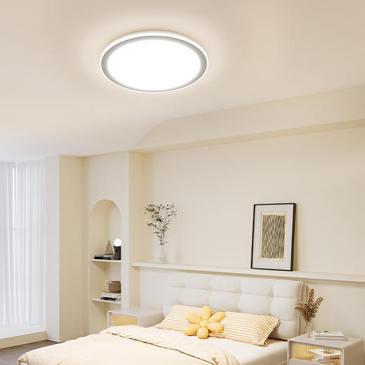 欧普（OPPLE）宸风卧室简约现代圆形吸顶灯 商品图5