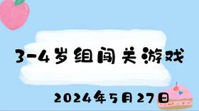 2024.5.27 3-4岁组闯关游戏