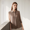 【七分袖桑蚕丝衬衫】24年春夏女士新品100%桑蚕丝超薄真丝上衣 商品缩略图1