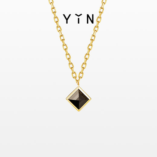 「垠」黑色包镶玛瑙项链 商品图0