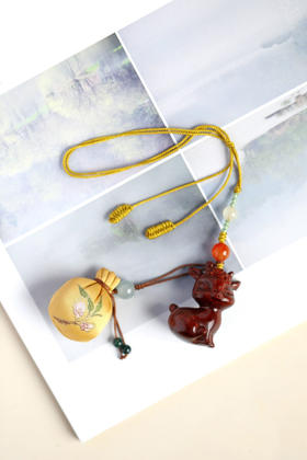 【青山特惠】小叶紫檀【福鹿·香囊】挂件 吊坠 s30