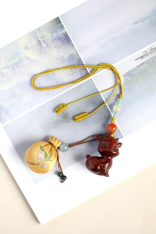 【青山特惠】小叶紫檀【福鹿·香囊】挂件 吊坠 s30 商品图0