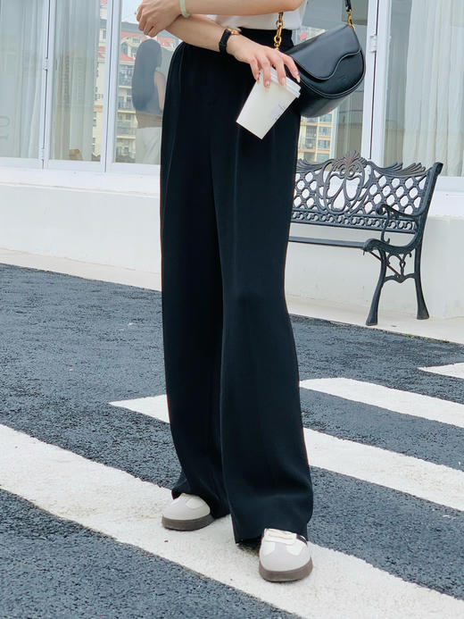 【百图lulu定制】【轻装裤】高腰 直筒 垂顺 直筒休闲裤 商品图1