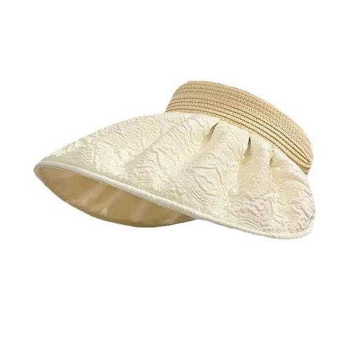 「19.9元包邮！柔软可卷」防晒帽女夏季双面贝壳帽 遮阳帽空顶太阳帽子夏天大檐骑车配饰 商品图3