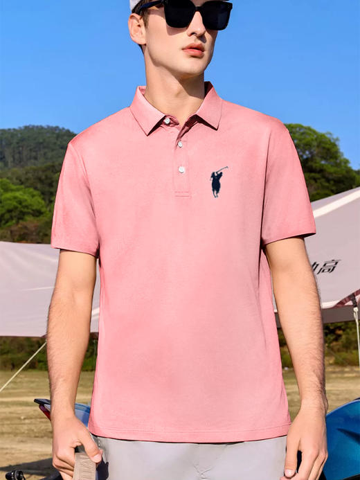 【专属】2024年款WHPOLOSPORTS 大马标新品  冰感运动情侣款  商务休闲POLO衫 舒适有型 商品图4