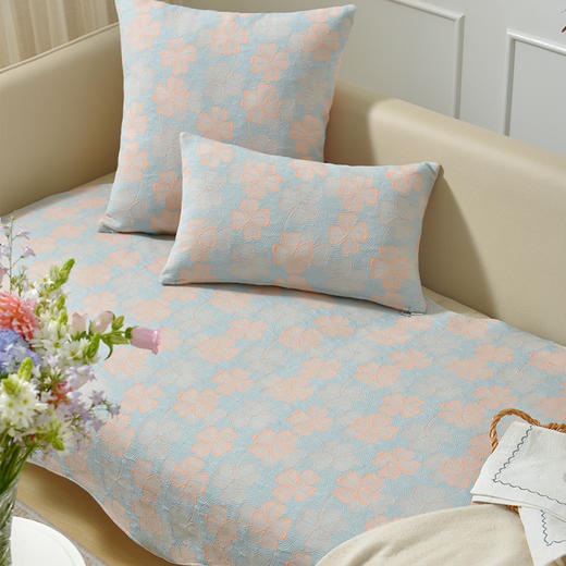 四叶草系列双面异形沙发巾靠包棉四季通用防滑定制 商品图3