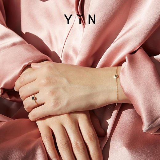 「垠」黑色包镶玛瑙手链 商品图2