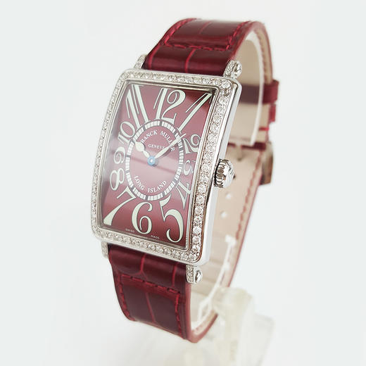 【95新正品】Franck Muller 法兰克穆勒长岛系列精钢后镶钻石表圈26*44MM石英机芯女表952 QZ 210524NJ20 商品图1