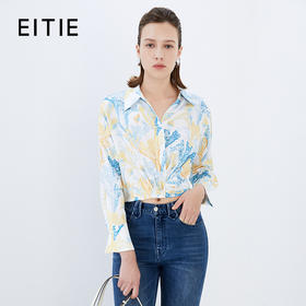 EITIE爱特爱秋季新款舒适大方印花小上衣7513201