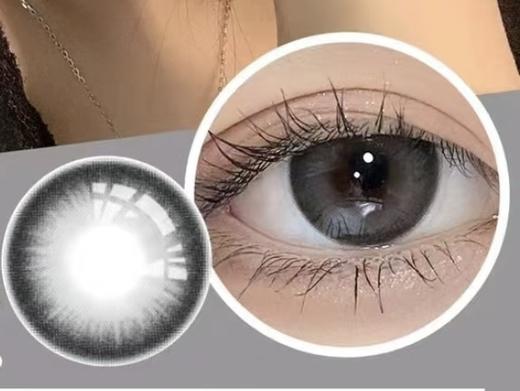 迷雾泡泡灰色日抛美瞳2片装14.5大直径 YR07 不同度数拍二 商品图1