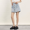 谜底牛仔短裤女2024年夏季新品复古学院风高腰百搭裙裤242MK0523 商品缩略图0