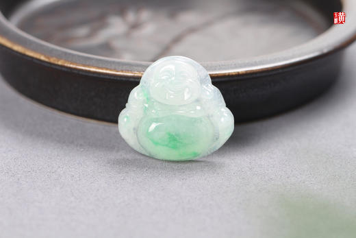 天然翡翠笑佛吊坠 配精美挂绳 商品图5