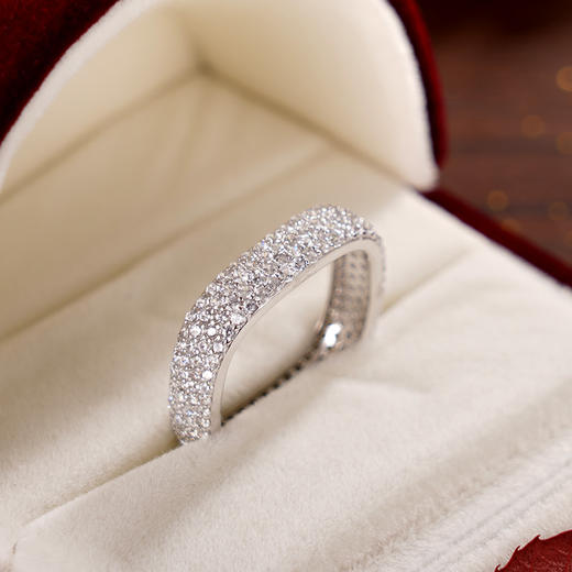 子佩集S925银【沁雪】戒指【AR53330401】纯银时尚正方形闭口2405 商品图2