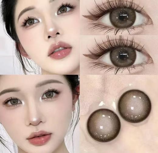 雾光奶冻棕色日抛美瞳2片装14.2小直径 YR06不同度数拍二 商品图1