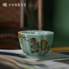 问鼎哥窑豆青镜花杯（金猴献桃）（缺货） 商品缩略图0