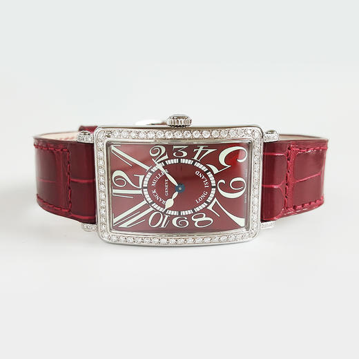 【95新正品】Franck Muller 法兰克穆勒长岛系列精钢后镶钻石表圈26*44MM石英机芯女表952 QZ 210524NJ20 商品图5