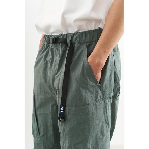 吃茶去chichaqu2024户外卡扣尼龙多袋裤轻薄复古宽松男女百搭 商品图4